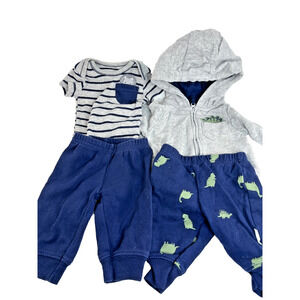 Carters Baby Outfit Set NB Boys Bundle Bodysuit Pants Hoodie